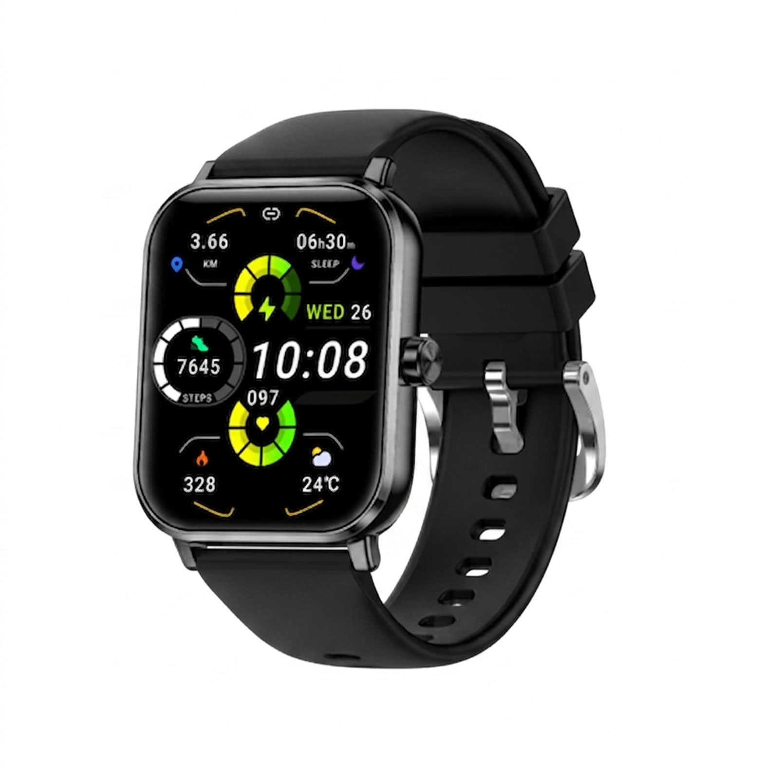 Beafon Watch 103 - BLACK Smartwatch (Herzfrequenzmessung, Schrittz&auml;hler) 
