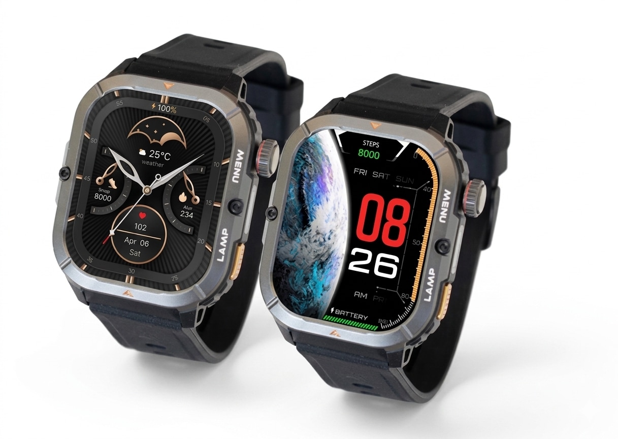 AGM Watch Legion 3, Schwarz Smartwatch 