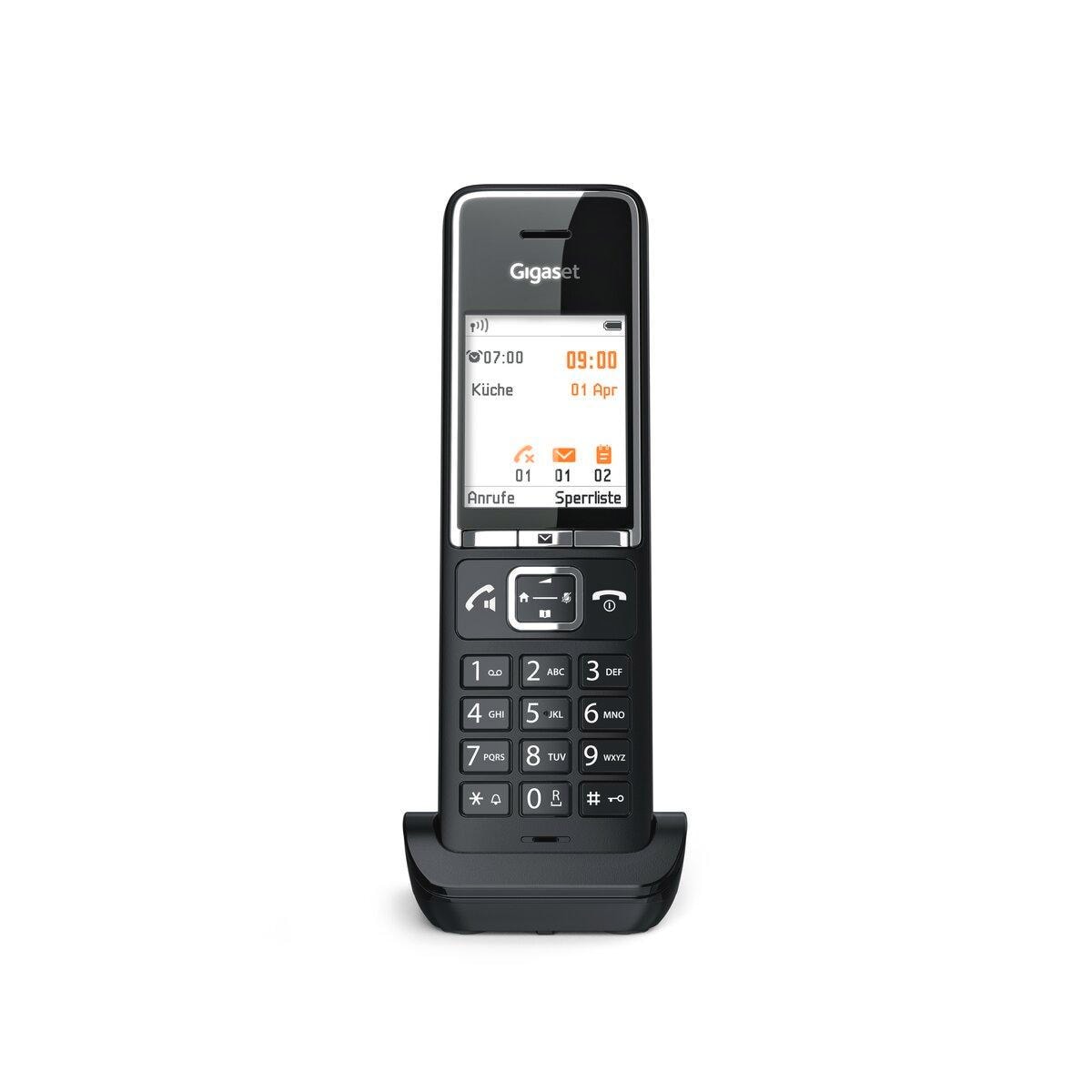 Gigaset COMFORT 550HX, Schwarz (Seniorentelefon, Gro&szlig;e Tasten, 1 Mobilteil, DECT) 