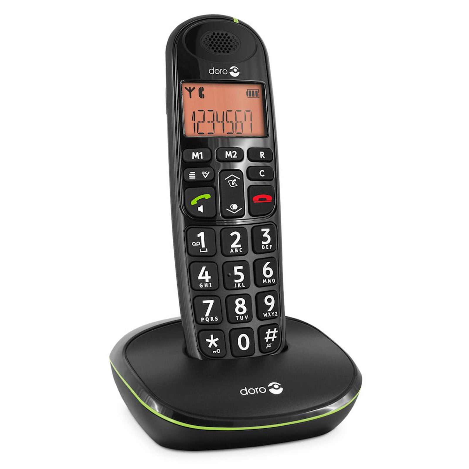 Doro PhoneEasy 100w Schwarz Schnurloses Telefon 