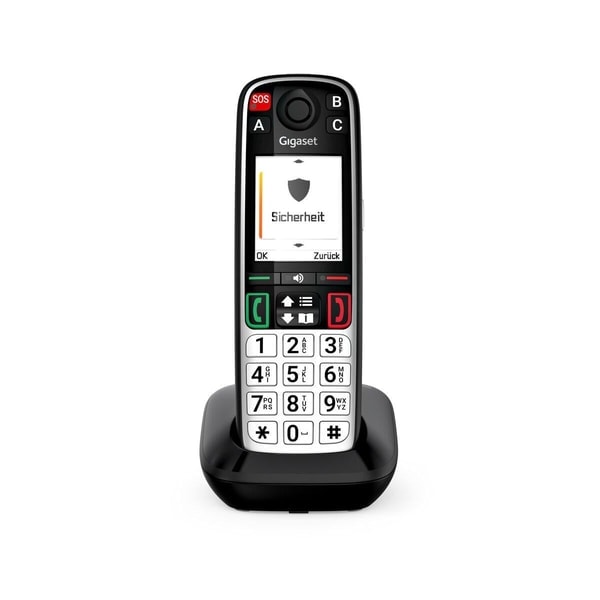 Gigaset Gigaset EASY 500, Schwarz (Mobilteil, DECT, Seniorentelefon) 