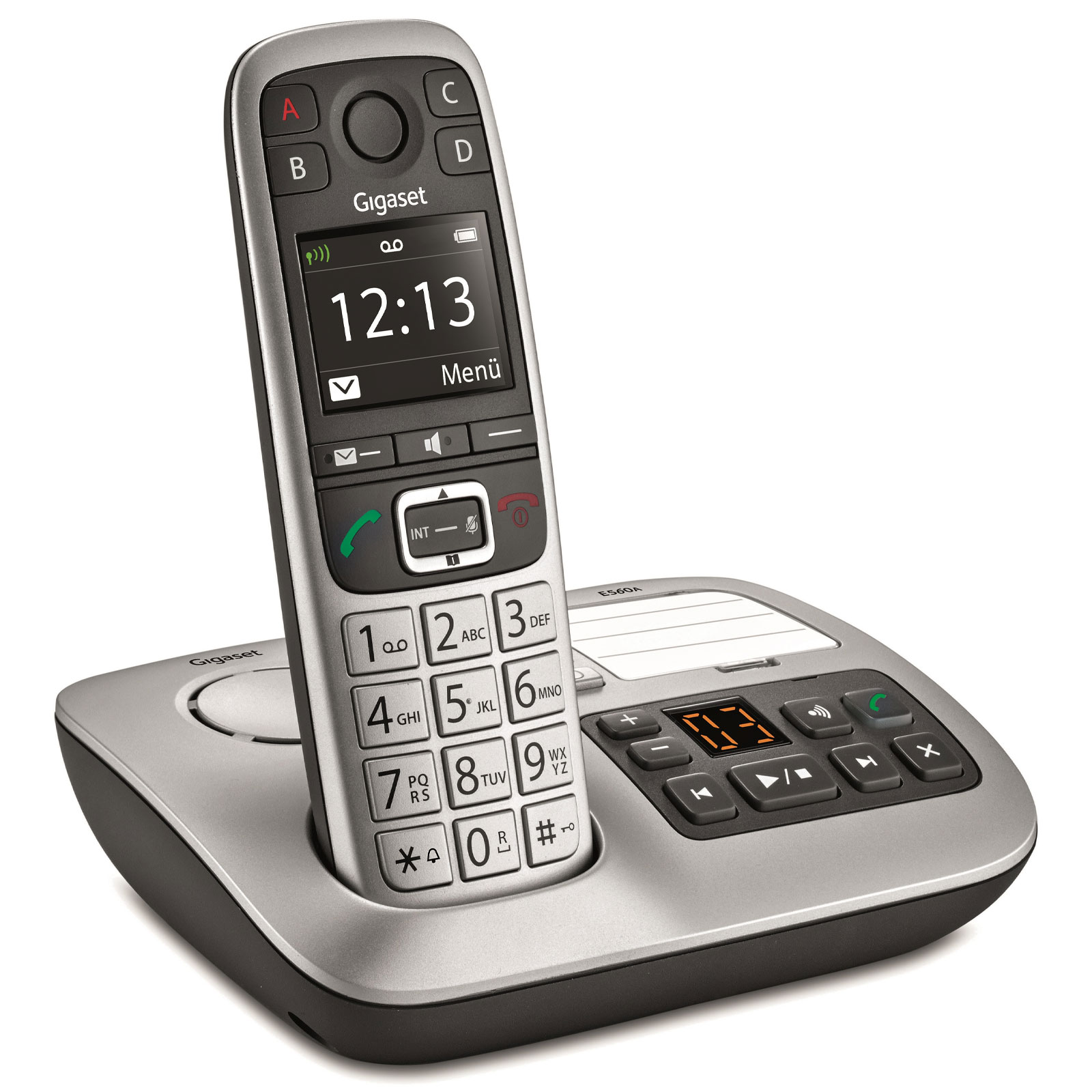 Gigaset E 560 A Seniorentelefon mit Anrufbeantworter H&ouml;rger&auml;tekompatibel Analog 