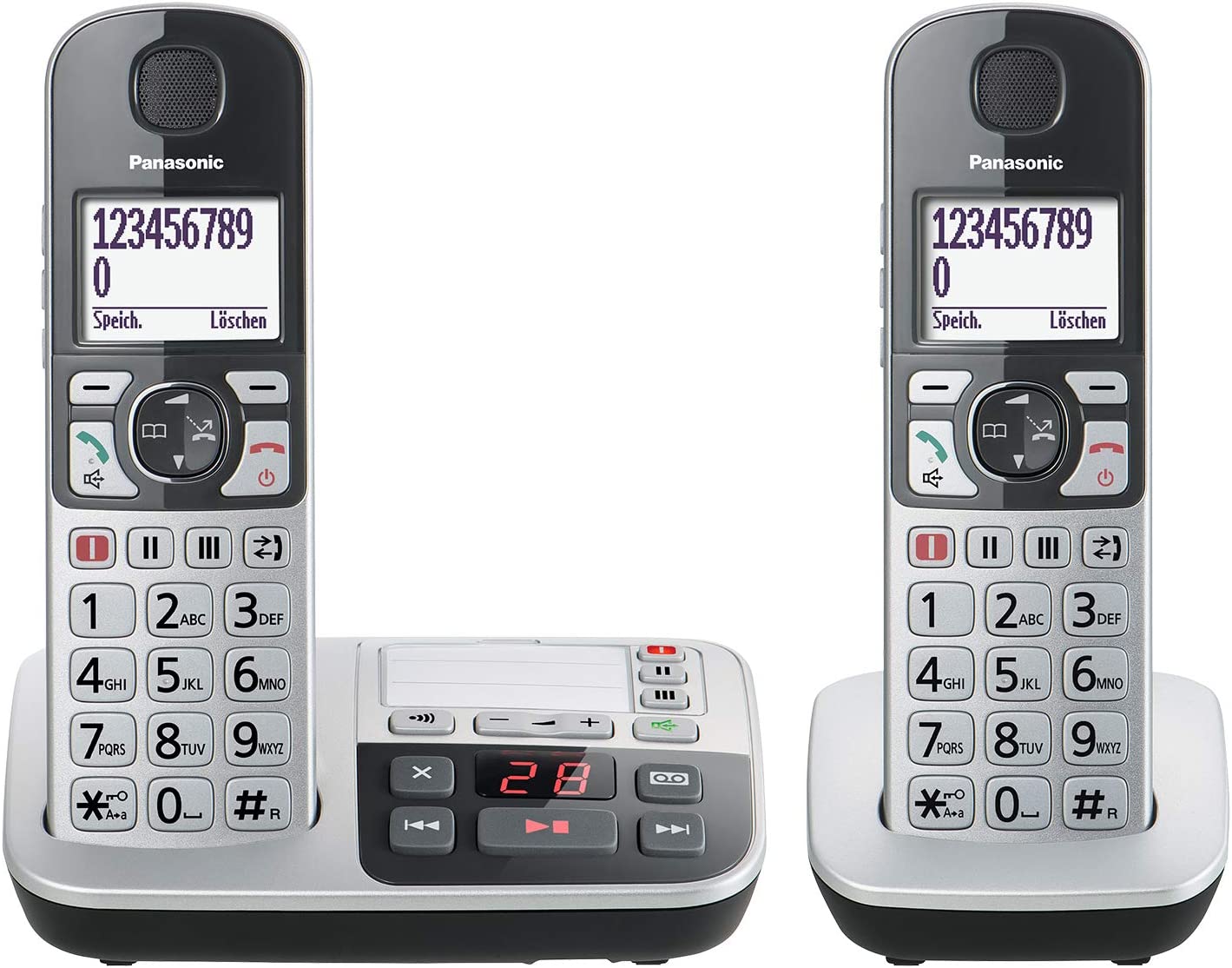 Panasonic KX-TGE522GS silber Seniorentelefon 