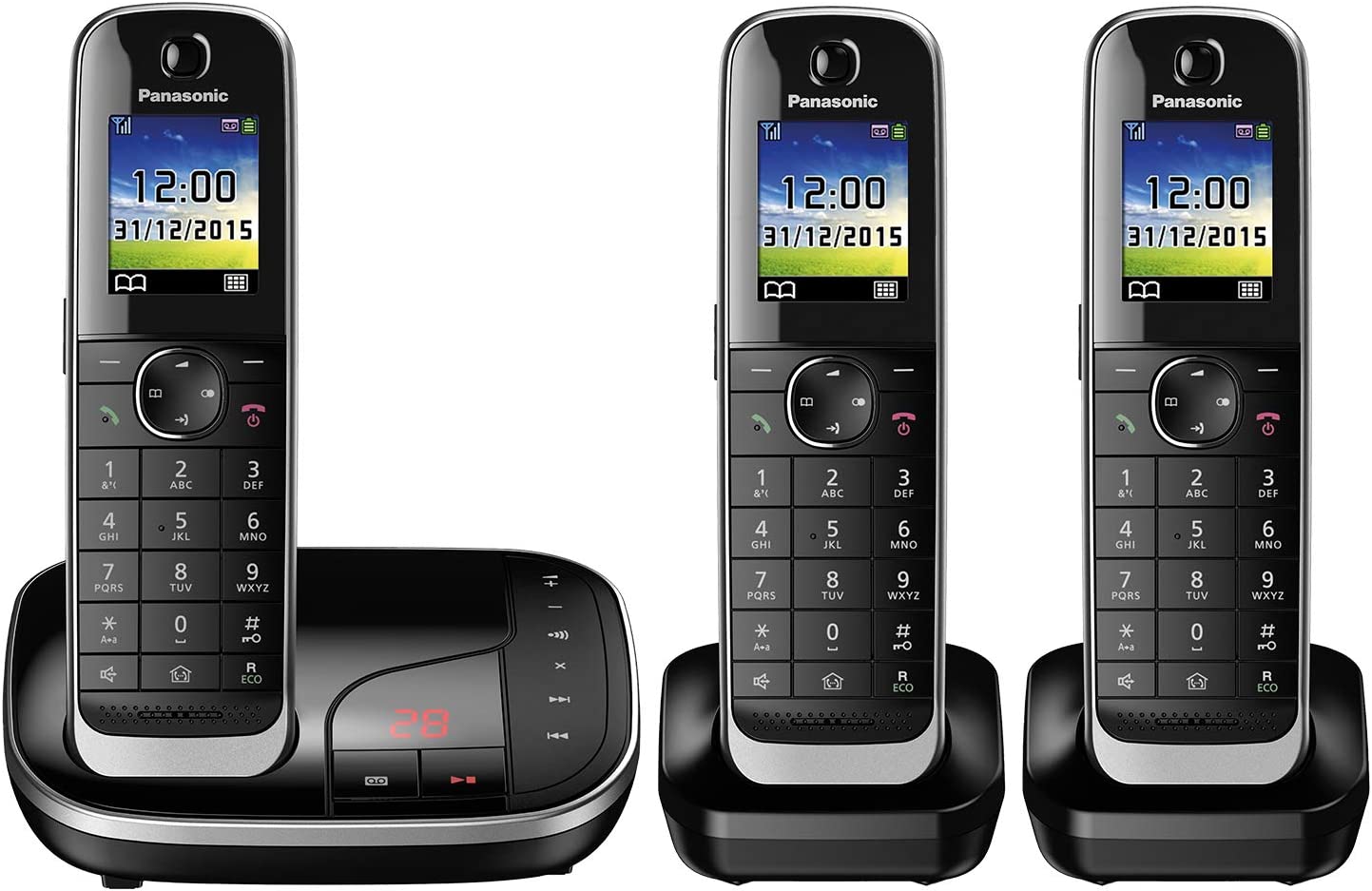 Panasonic KX-TGJ323GB Schnurlos Telefon schwarz 