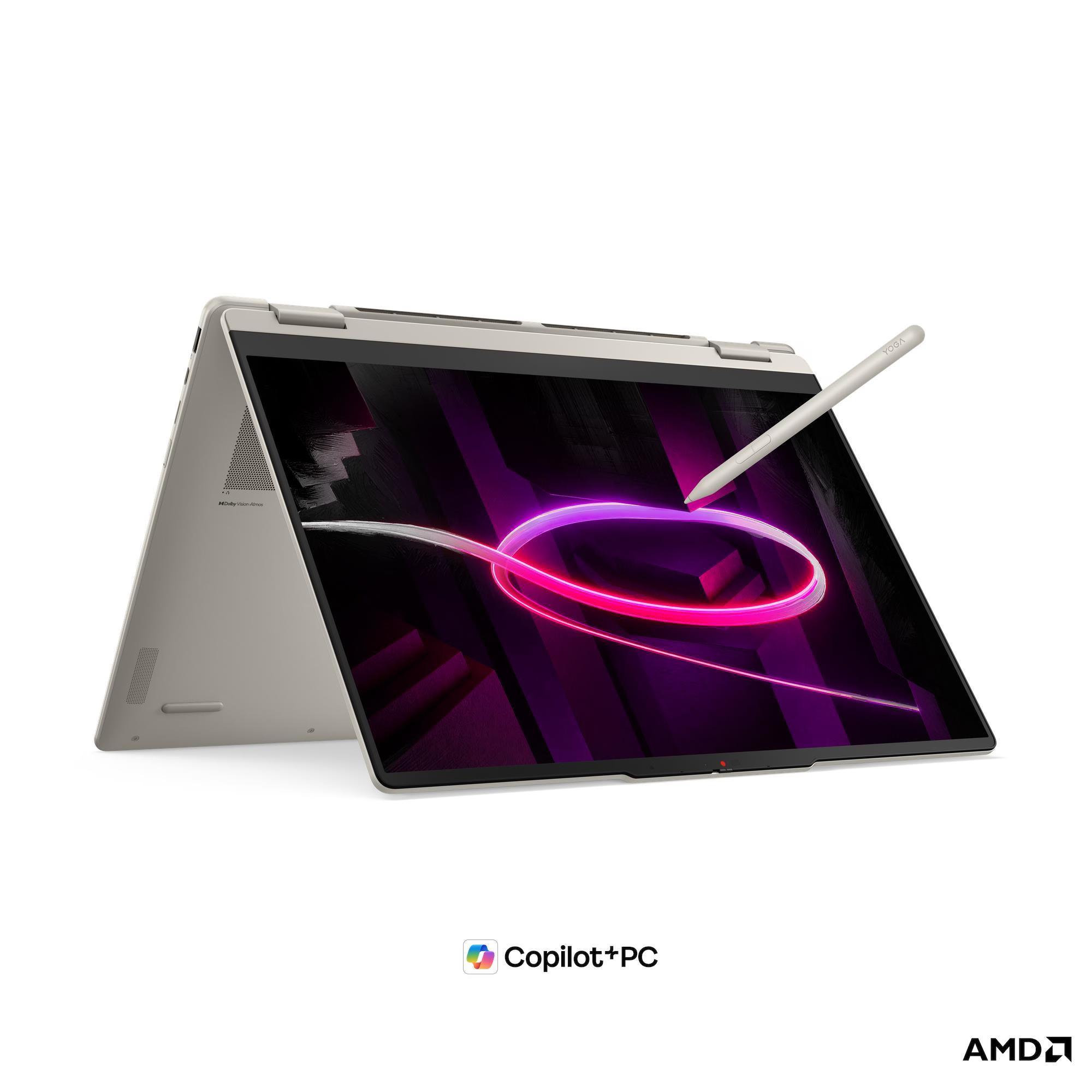 Lenovo Yoga 7 2-in-1 16AGP11, Seashell, 16 Zoll, WQXGA+, OLED, AMD Ryzen AI 7 445, 16 GB, 512 GB 