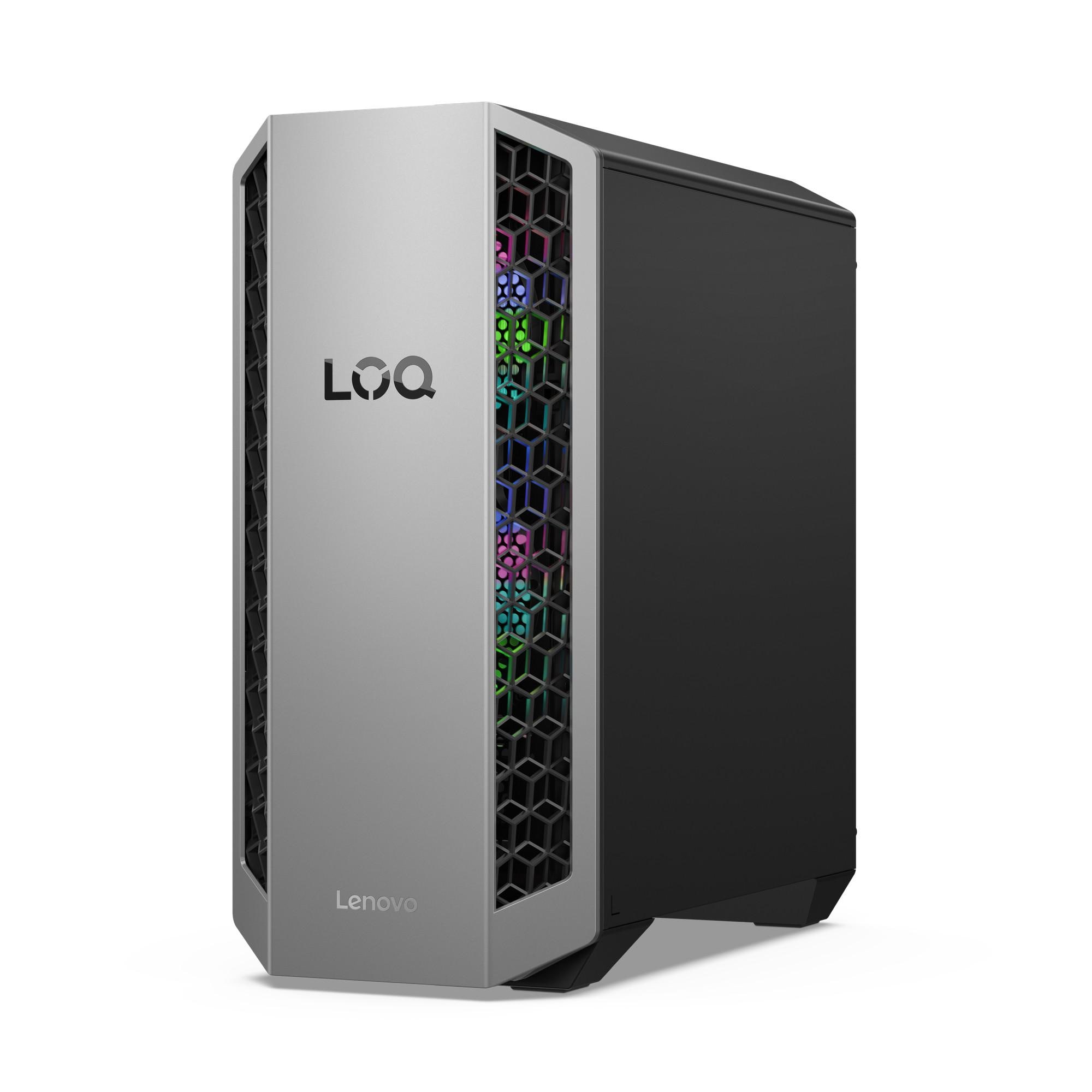 Lenovo Gaming-PC LOQ Tower 26ADR10, Luna Grey, Eclipse Black, AMD Ryzen 7 8745HX, 16GB, 1TB, NVIDIA GeForce RTX 5070 (91DF00BAGF) 
