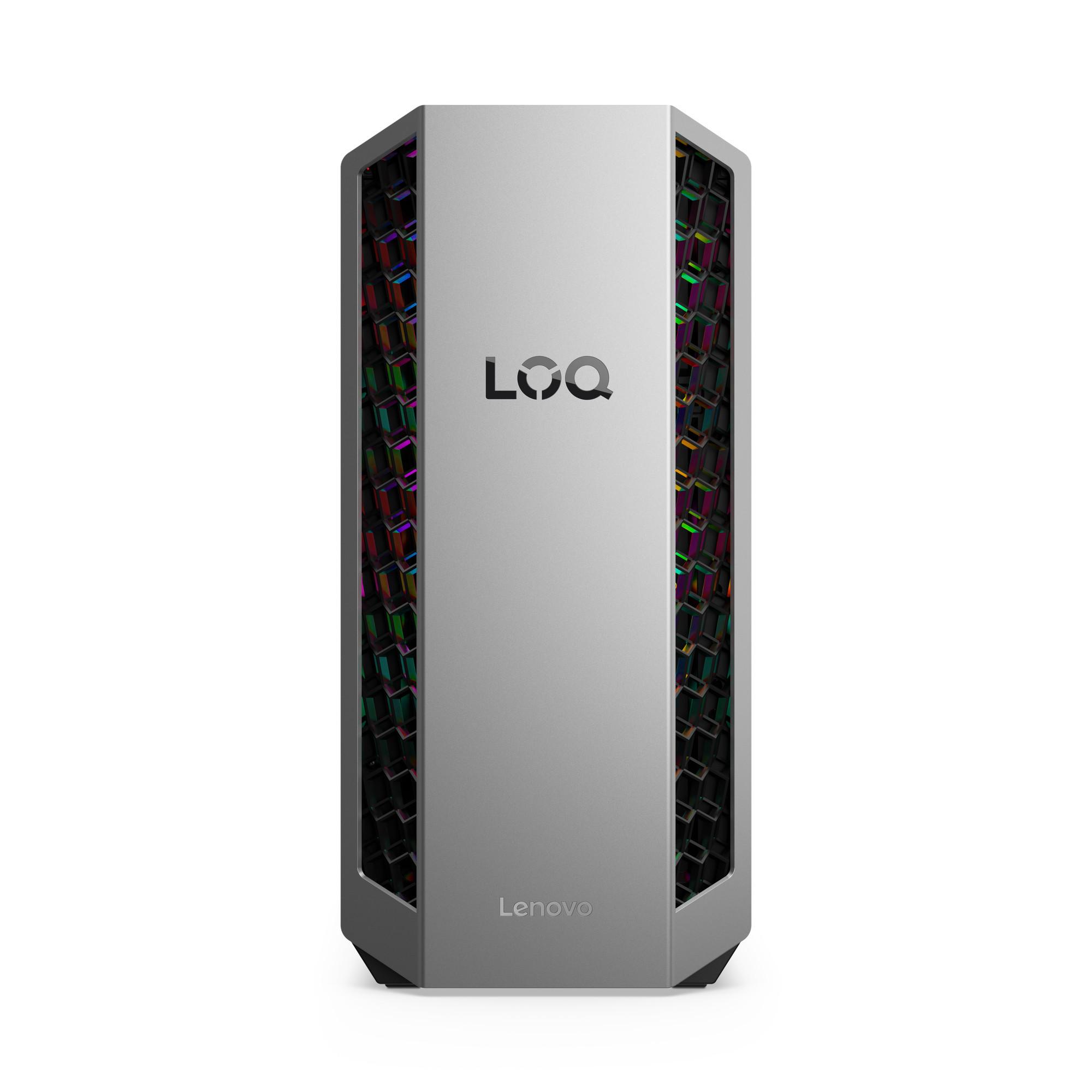 Lenovo LOQ Tower 26ADR10, Luna Grey, Eclipse Black, AMD Ryzen 9 8945HX, 32 GB, 1 TB, GeForce RTX 5070 Desktop-PC (91DF00AVGE) 