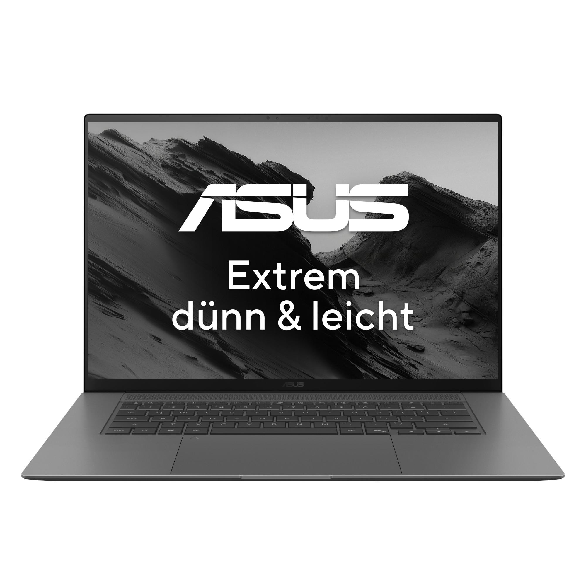 ASUS Zenbook S16 UM5606GA-SR305W, 16 Zoll, Touch, OLED, AMD Ryzen AI 9 465, 32 GB, 1 TB SSD, Radeon 880M (Antrim Gray, 120 Hz, DisplayHDR True Black 1000) 