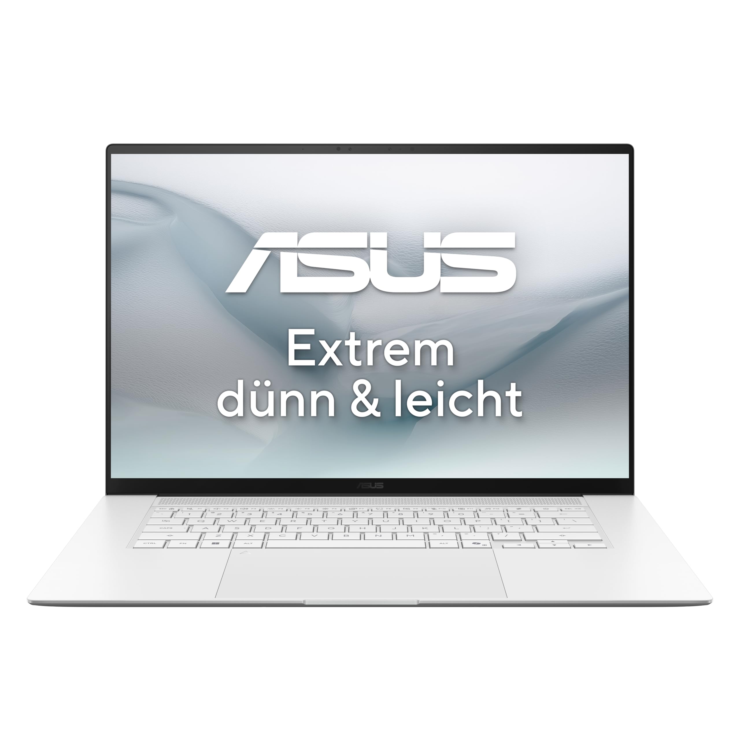 ASUS Zenbook S16, 16 Zoll, Touch, 3K, OLED, AMD Ryzen AI 9 465, 32 GB, 1 TB SSD, AMD Radeon 880M (UM5606GA-SR334W, Scandinavian White, 120 Hz, 0,2 ms) 