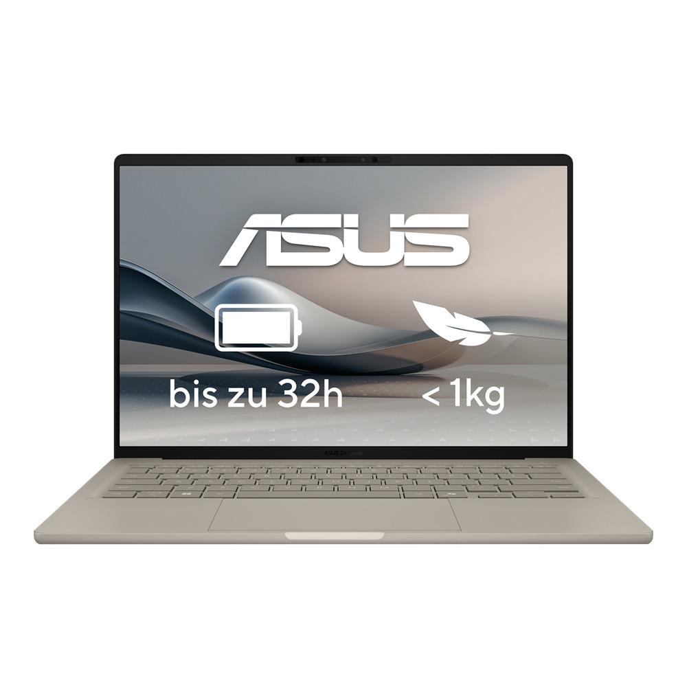 ASUS Zenbook A14, 14 Zoll, WUXGA, OLED, Snapdragon X1-26-100, 16 GB, 1 TB SSD, Qualcomm Adreno (UX3407QA-QD498W, Zabriskie Beige, 60 Hz, 0,2 ms, DisplayHDR True Black 500) 