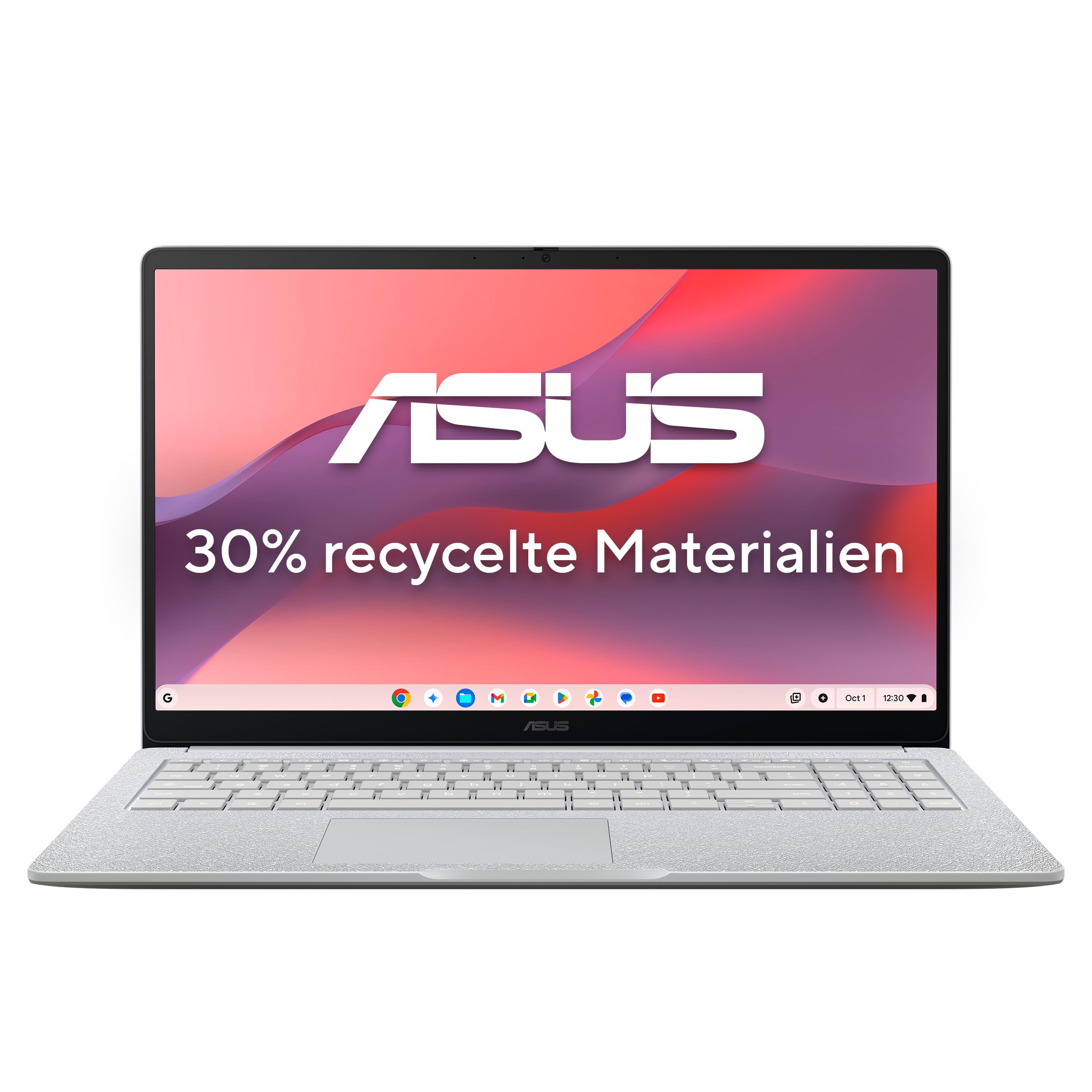 ASUS Chromebook CM15 CM1505CM4A-S70031, Pure Grey, 15,6 Zoll, FHD, MediaTek Kompanio 540, 4 GB, 128 GB Notebook (90CB0AF2-M00420) 