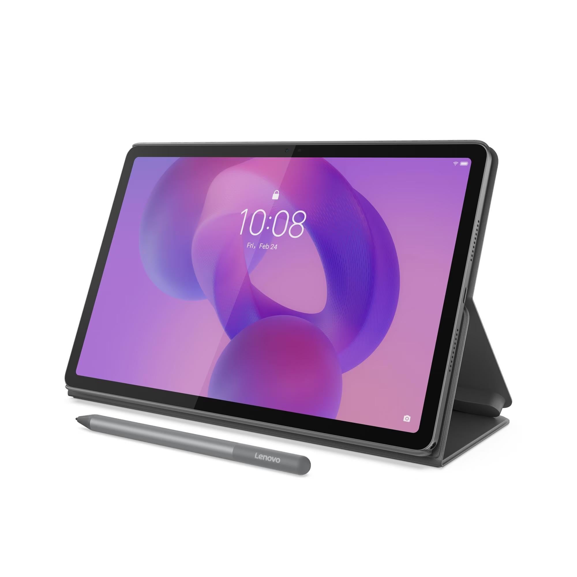 Lenovo Idea Tab + Stift + Folio Case, 11 Zoll, 4 GB + 128 GB, Luna Grey, (ZAFR0003SE, IPS, 90 Hz, Android 15) 