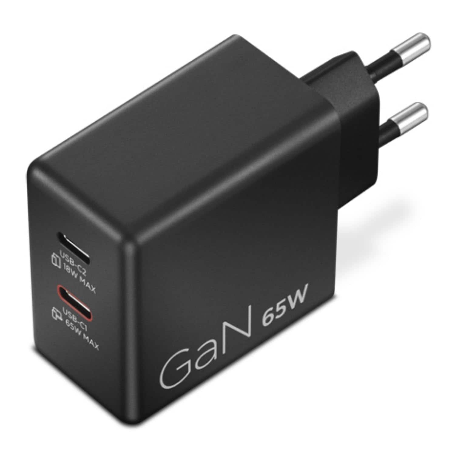 Lenovo 65-W-USB-C-Ladeger&auml;t, GaN, USB-C, Schwarz 