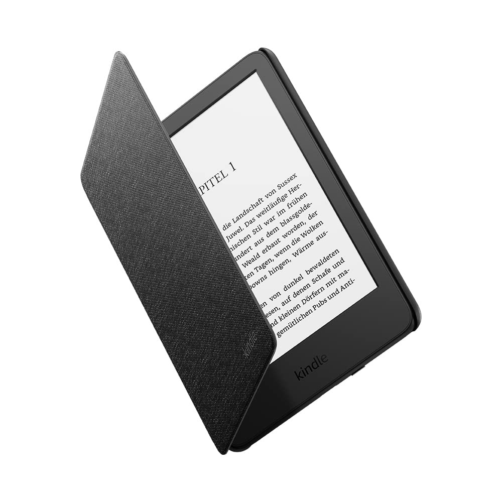 Amazon Kindle-H&uuml;lle D&uuml;nn und leicht Faltbare Schutzh&uuml;lle Stoff Schwarz 