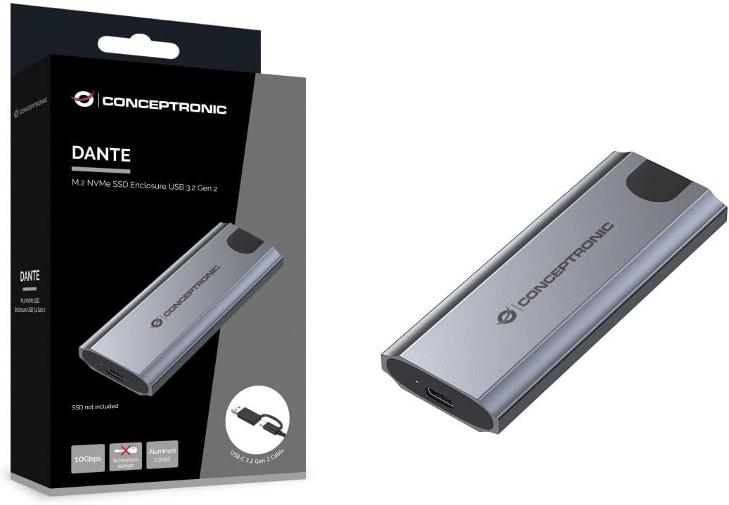 Conceptronic DANTE05G M.2 NVMe SSD-Geh&auml;use USB 3.2 Gen 2 