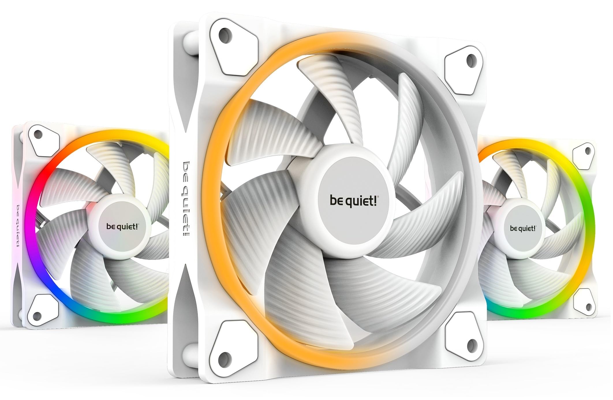 Be quiet! 120*120*25 Light Wings White PWM (3x) Geh&auml;usel&uuml;fter 