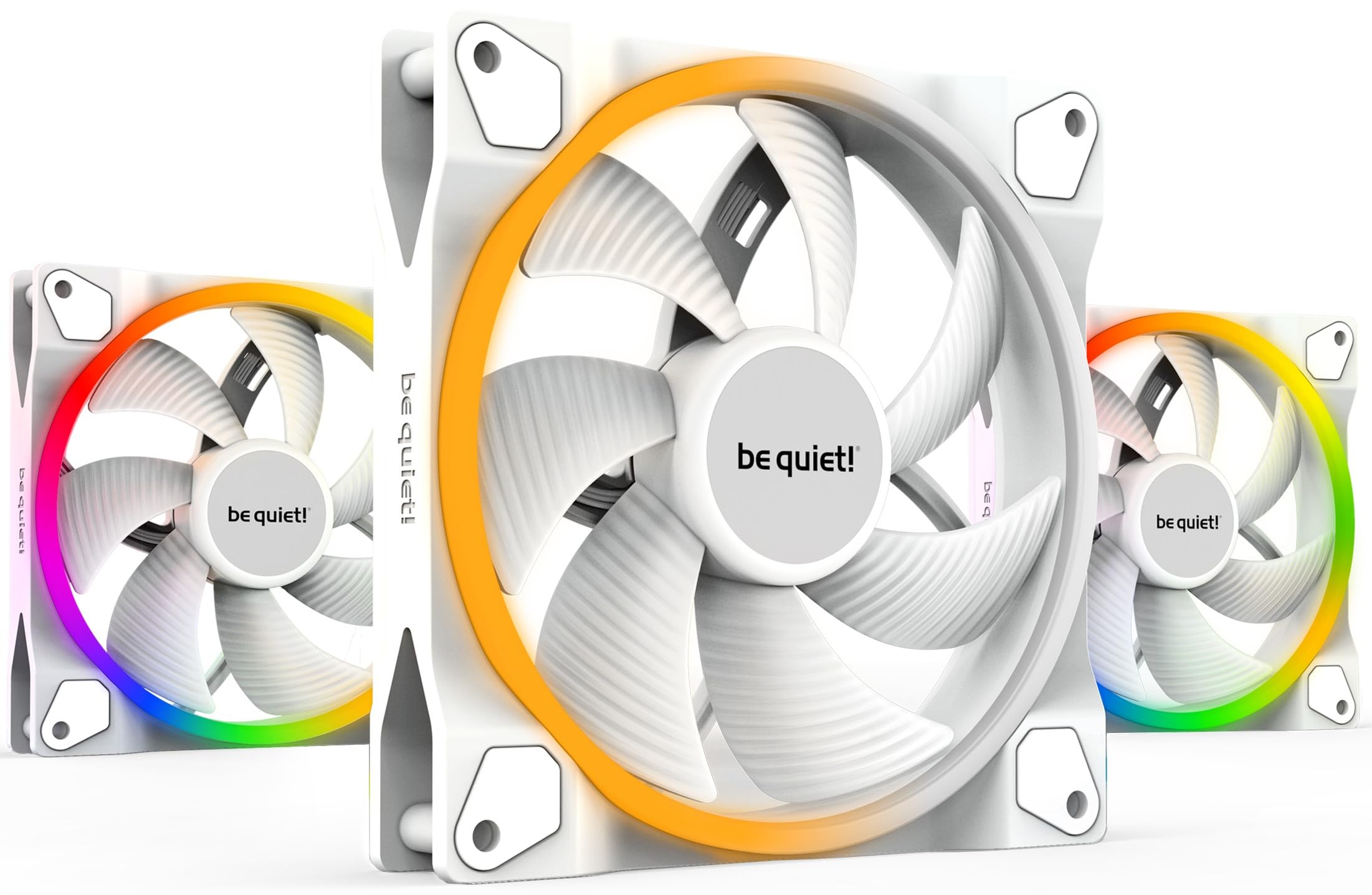 Be quiet! 140*140*25 Light Wings White PWM (3x) Geh&auml;usel&uuml;fter 