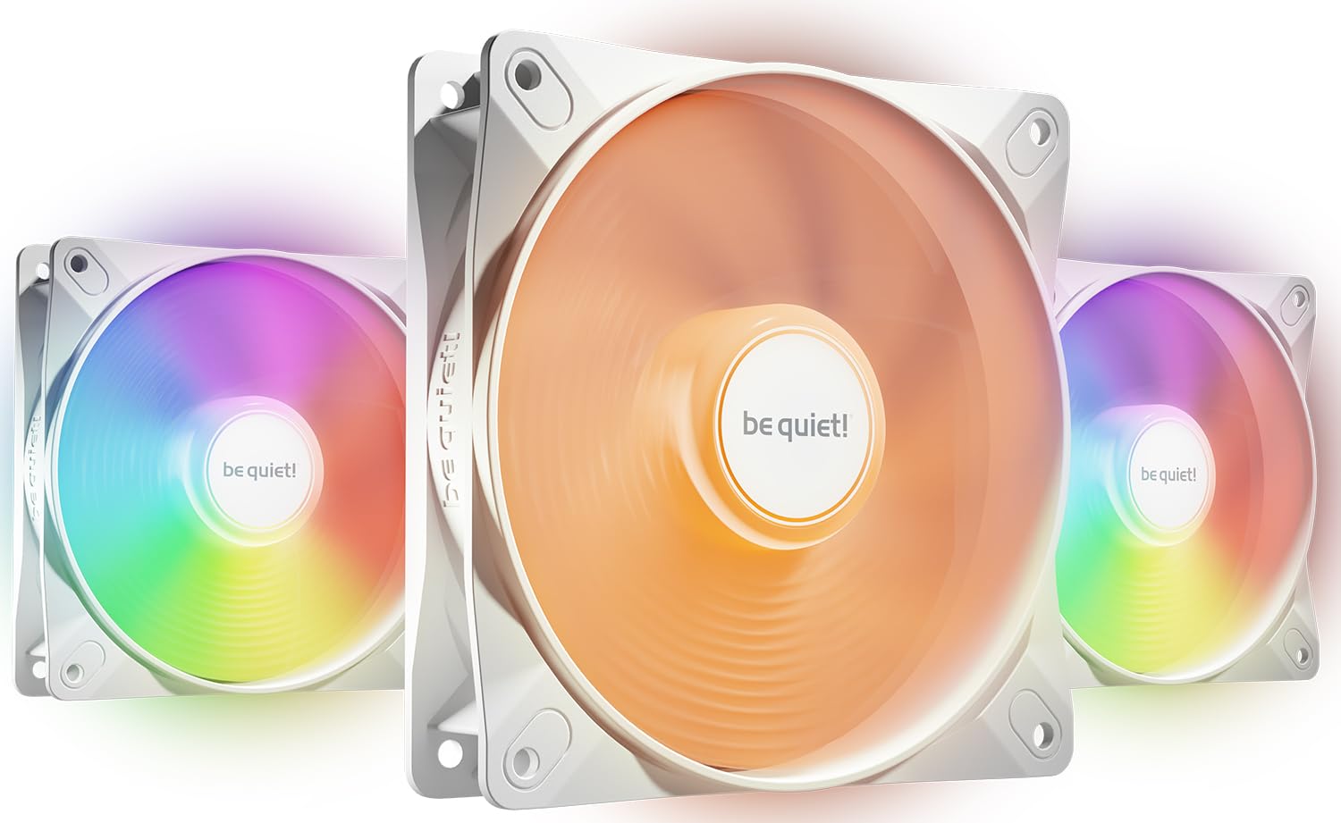 Be quiet! 120mm Light Wings LX PWM h. speed 3x Wei&szlig; Geh&auml;usel&uuml;fter 