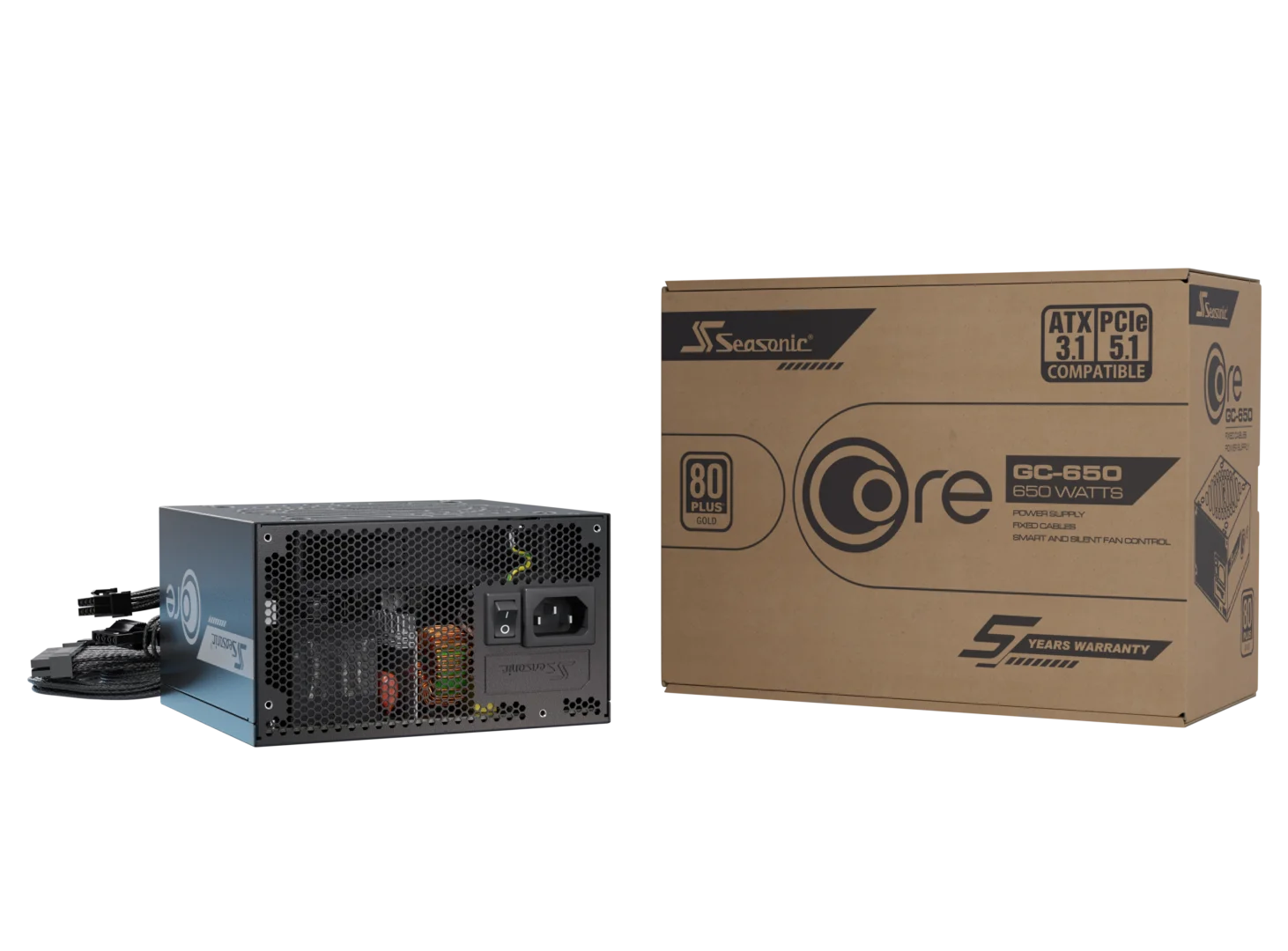 Seasonic 650W Core GC-650 ATX3 (80+Gold) PC-Netzteil 