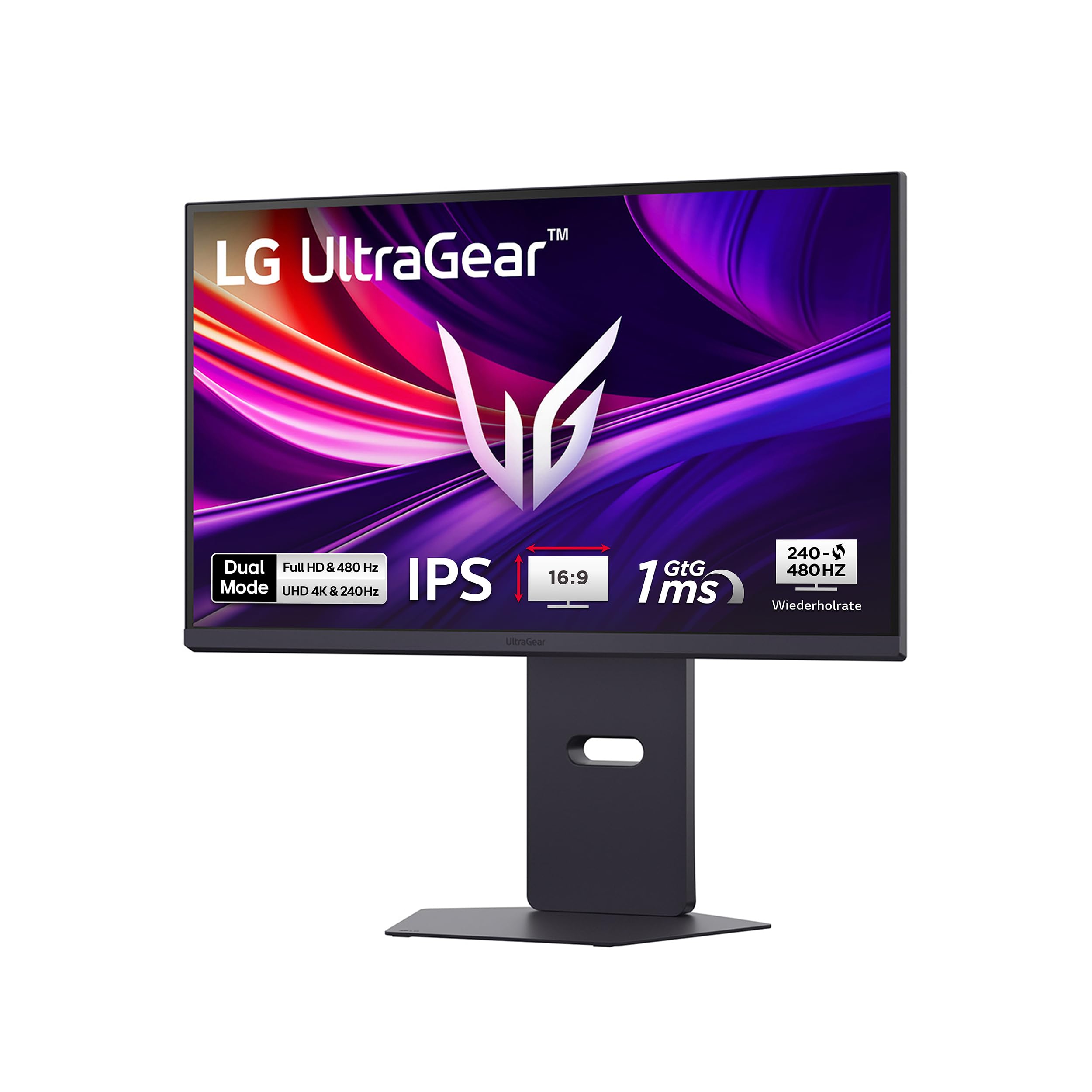 LG UltraGear 27G850A-B.AEU, Schwarz, 27 Zoll, 4K UHD, 480 Hz, 1 ms Gaming-Monitor (IPS, DisplayHDR 600, 2 x HDMI 2.1, 1 x DisplayPort 2.1, h&ouml;henverstellbar, AMD FreeSync Premium Pro) 