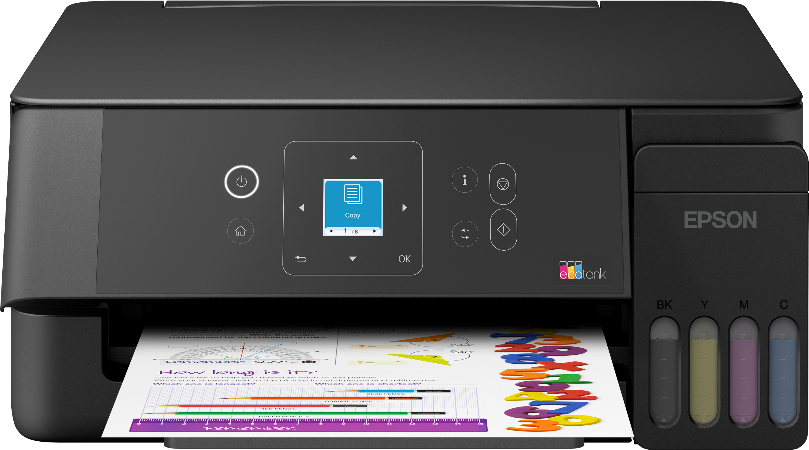 Epson EcoTank ET-2921, Schwarz Multifunktionsdrucker (Tintenstrahldrucker, 3-in-1, Drucker, Scanner, Kopierer, WLAN, USB, AirPrint, Duplex, A4) 