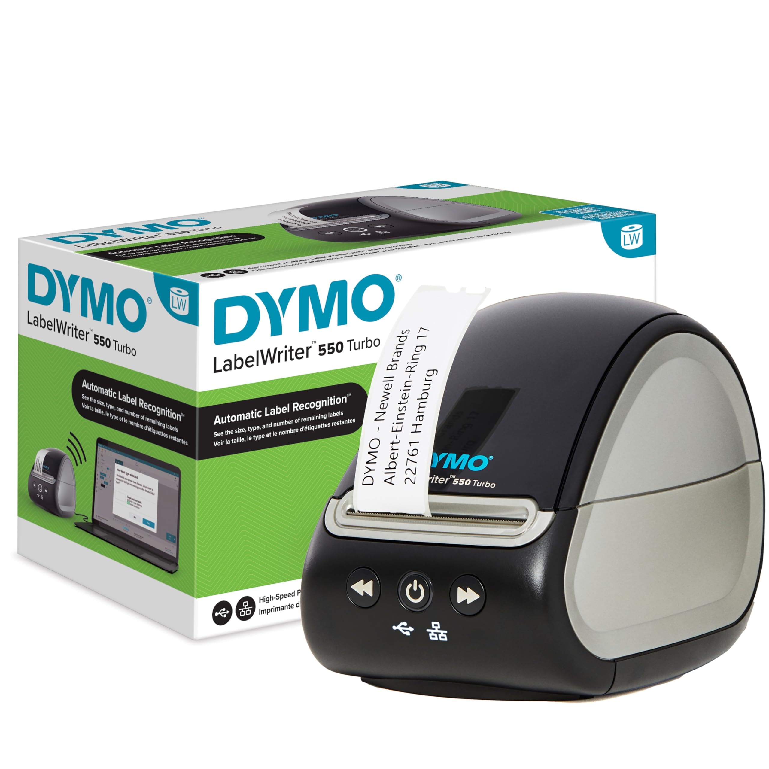 Dymo LabelWriter 550 Turbo Netzwerkf&auml;hig 90Stk/Min Etikettendrucker 
