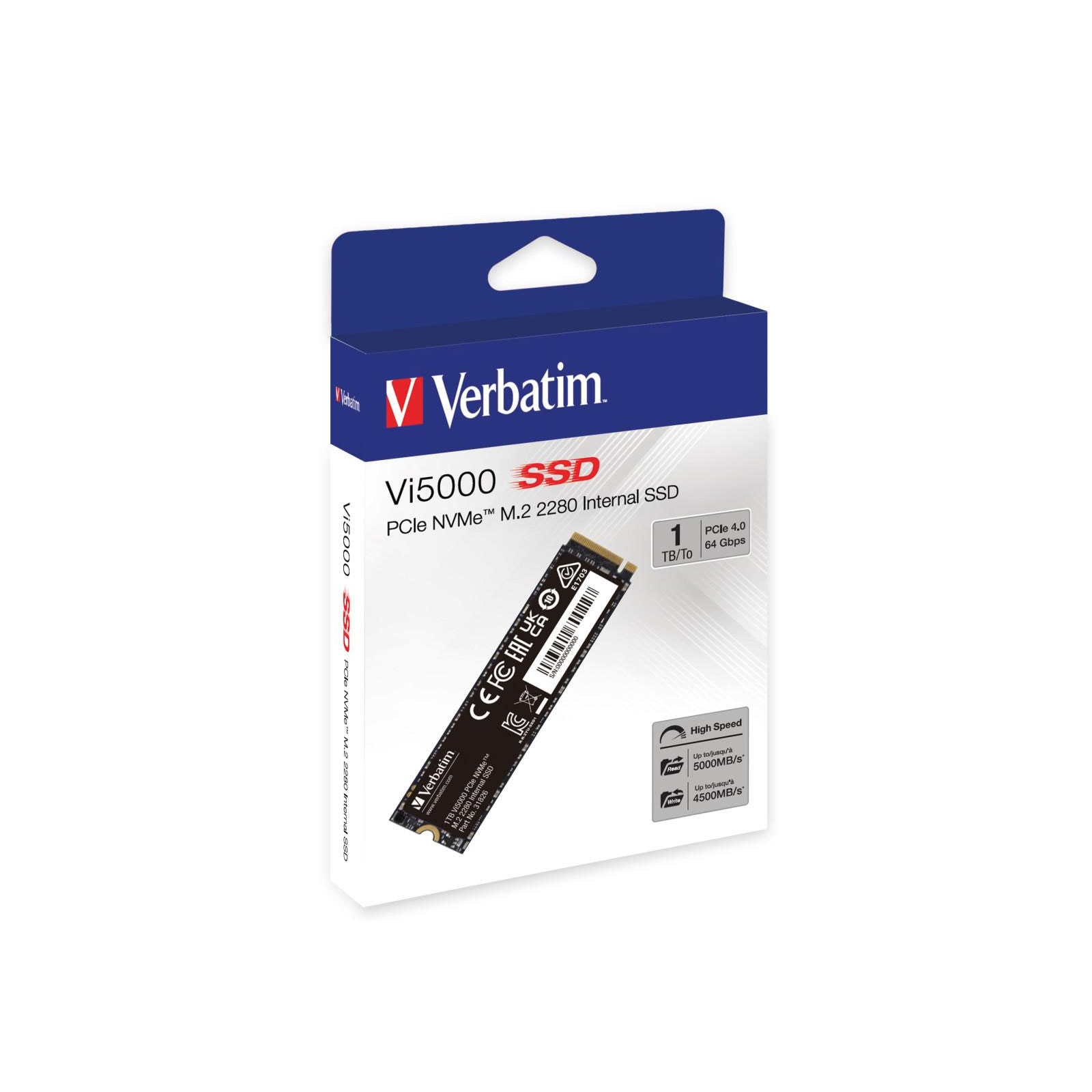 Vi5000 PCIe NVMe M.2 SSD 1TB 