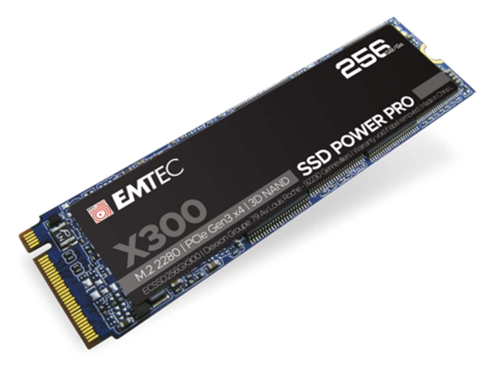 EMTEC X300 M.2 SSD Power Pro 256 GB NVMe PCIe 3.0 (ECSSD256GX300) 