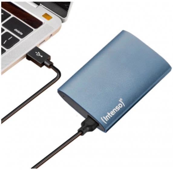 Intenso Externe SSD Premium 500 GB, Blau (3823455, 1,8 Zoll, Super Speed USB 3.2 Gen 1x1 (5 Gbit/s)) 