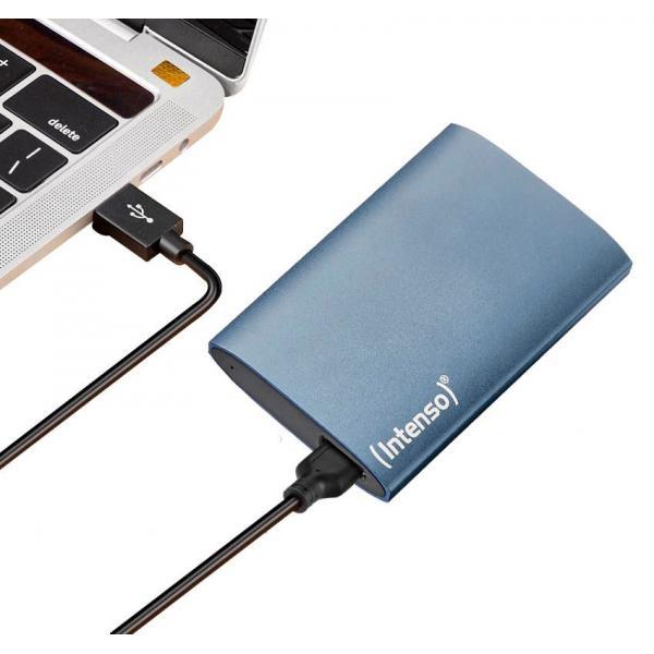 Intenso Externe SSD Premium 1 TB, Blau (3823465, 1,8 Zoll, Super Speed USB 3.2 Gen 1x1 (5 Gbit/s)) 