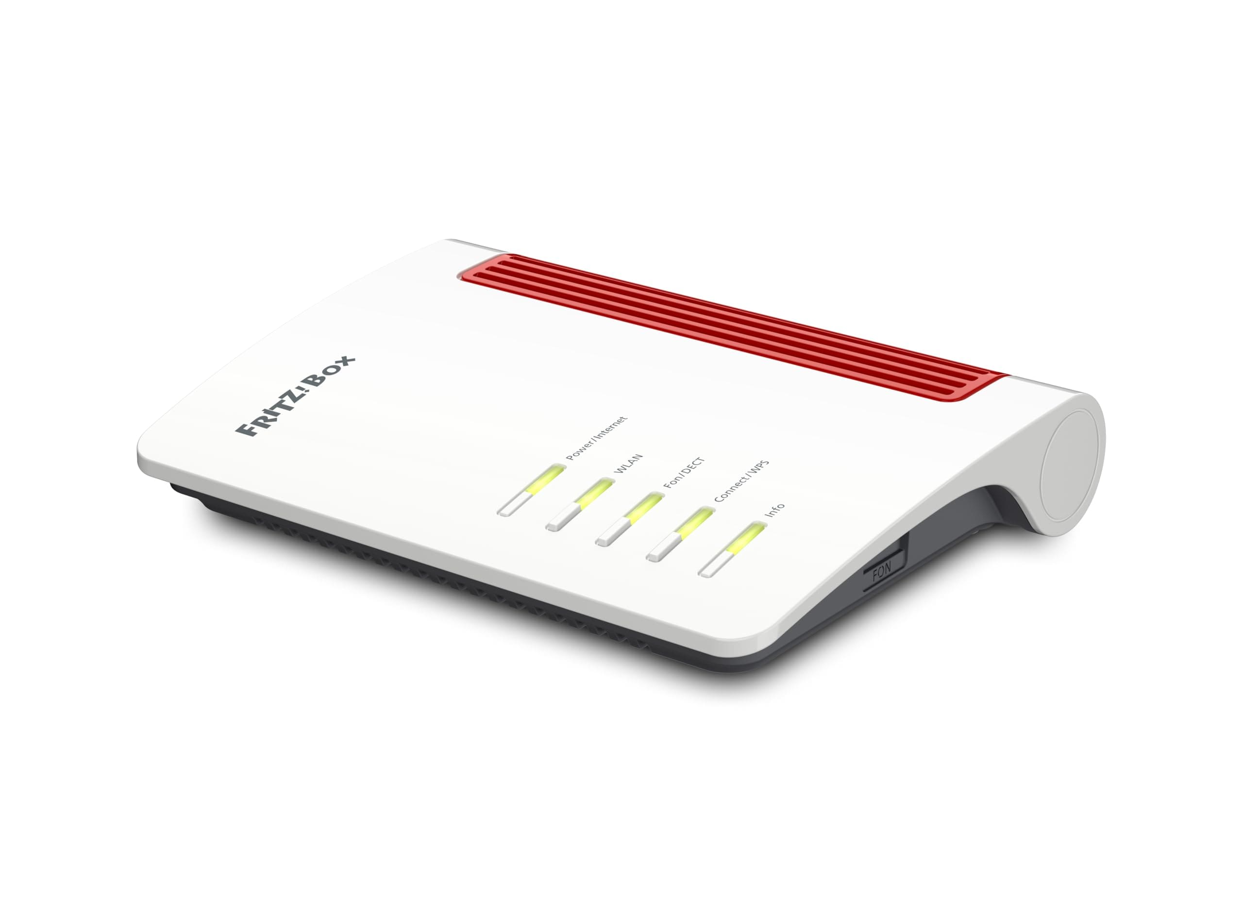 FRITZ!Box 4630 Router (WLAN-Router, 1x 2,5-Gigabit-WAN, 1 x 2,5-Gigabit-LAN, 2 x Gigabit-LAN, Wi-Fi 7 bis 2.880 MBit/s (5 GHz) und 688 MBit/s (2,4 GHz), Mesh) 
