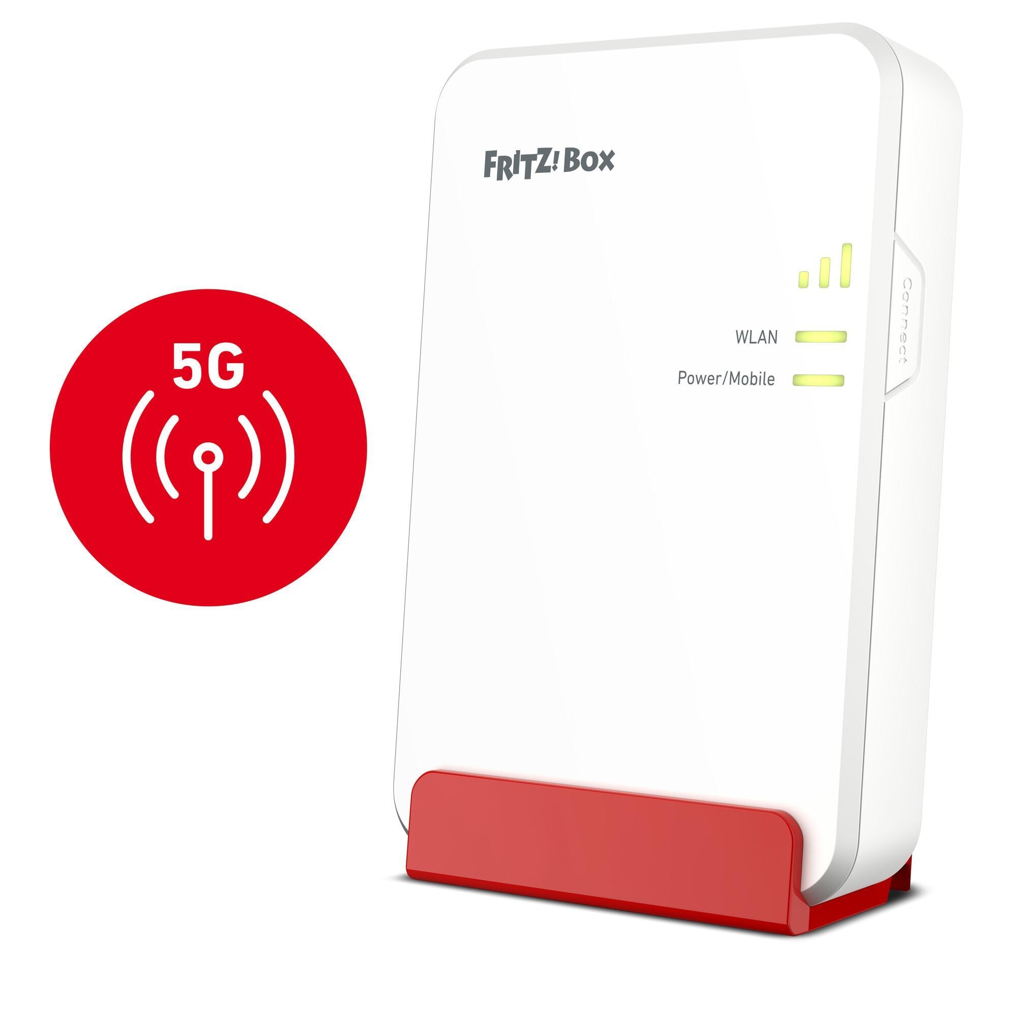 FRITZ! FRITZ!Box 6860 5G Router (Wi-Fi 6 (WLAN AX) bis 2400 MBit/s (5 GHz) und 600 MBit/s (2,4 GHz)) 