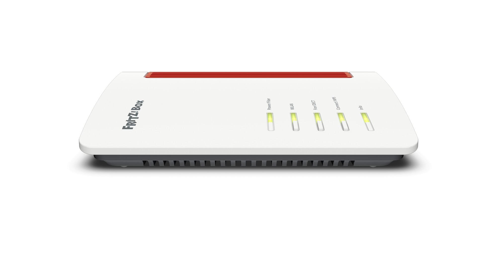 FRITZ!Box 5630 Router (Glasfaser, Wi-Fi 7, 3,6 GBit/s, 2,5-Gigabit-WAN/LAN, 3x Gigabit-LAN, WLAN Mesh, DECT) 