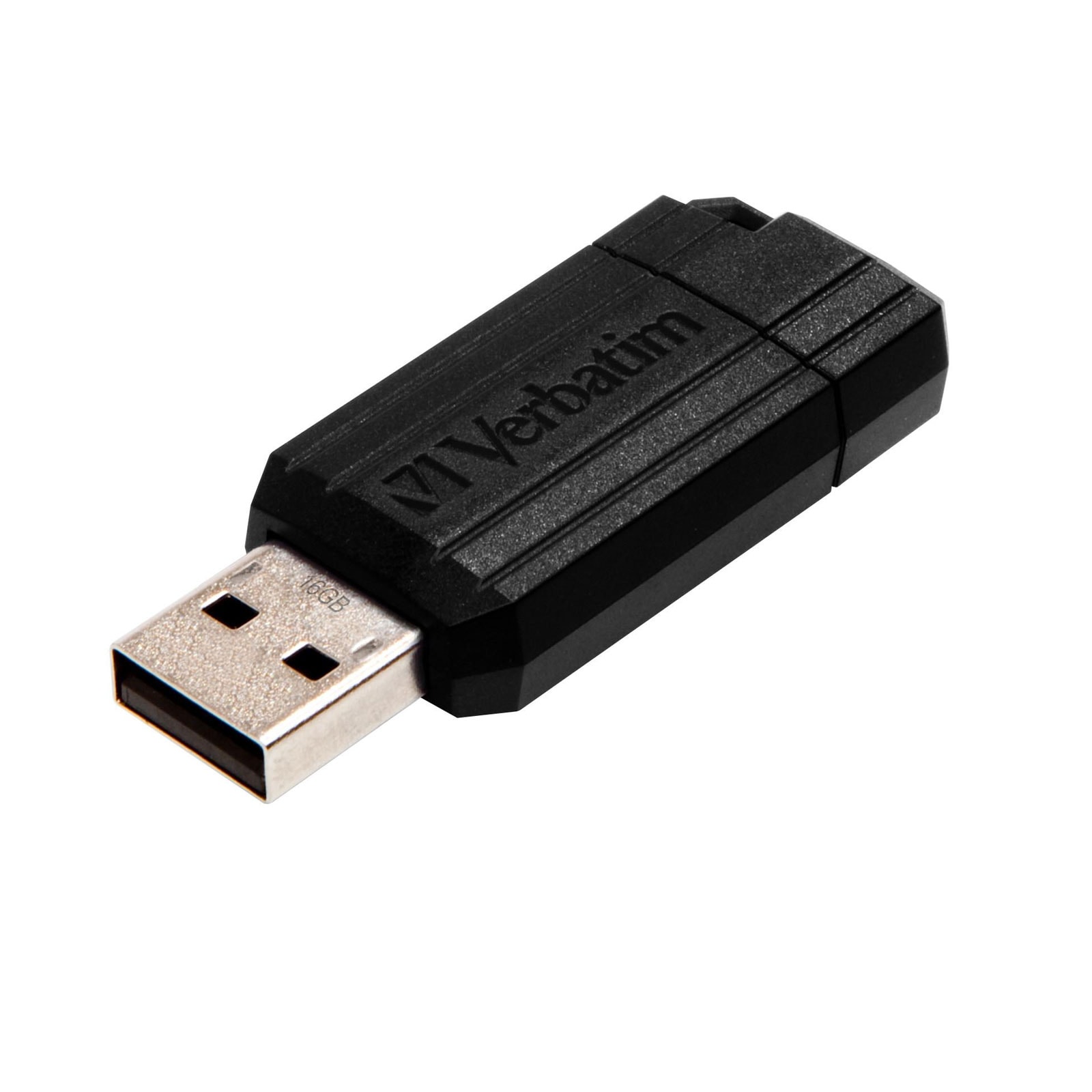 VERBATIM PinStripe USB 2.0 16 GB schwarz USB-Stick 