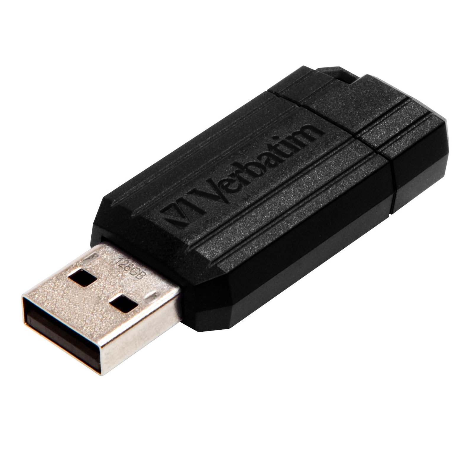 VERBATIM PinStripe USB 2.0 128 GB schwarz USB-Stick 