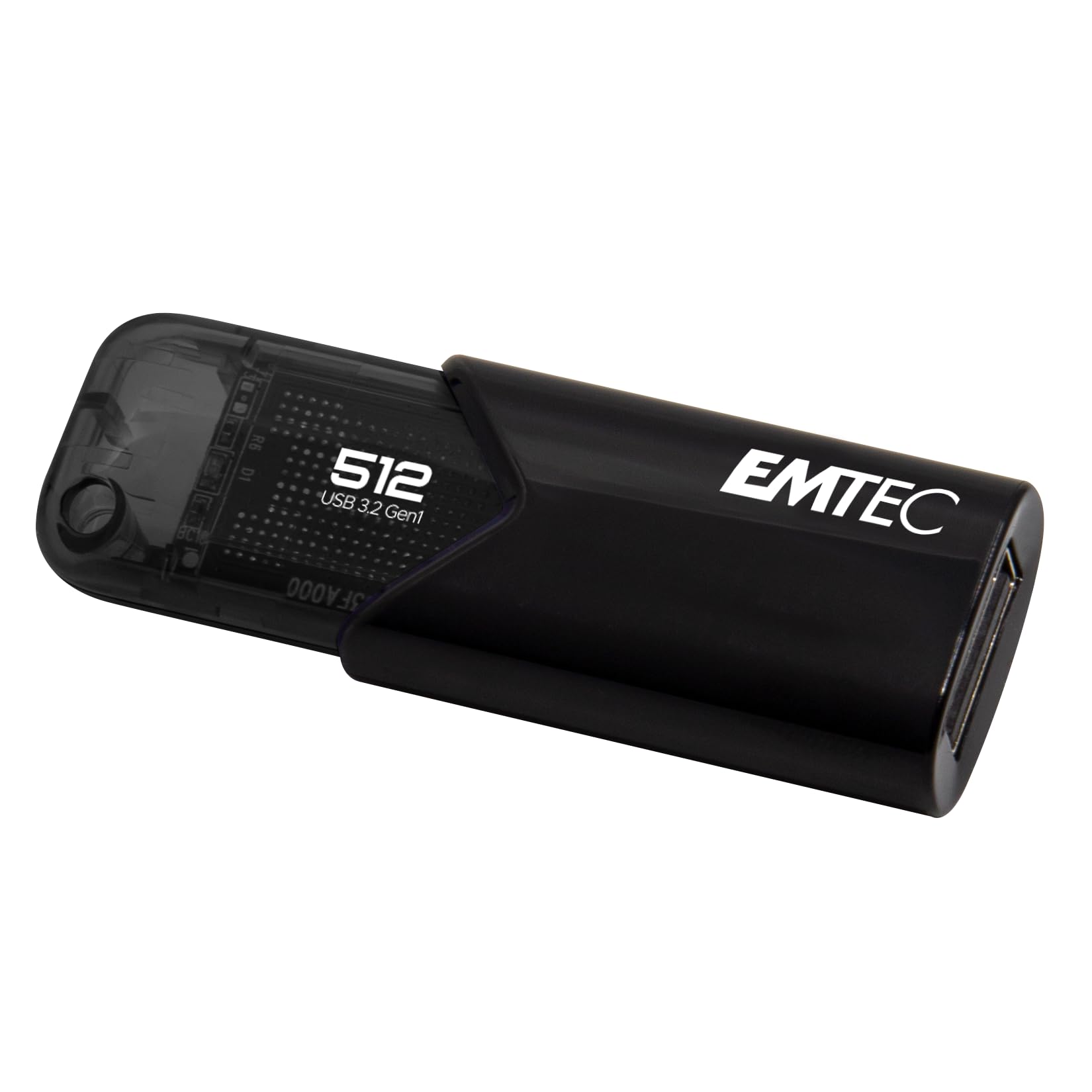 EMTEC B110 Click Easy 3.2 512GB USB-Stick, Schwarz (ECMMD64GB113) 