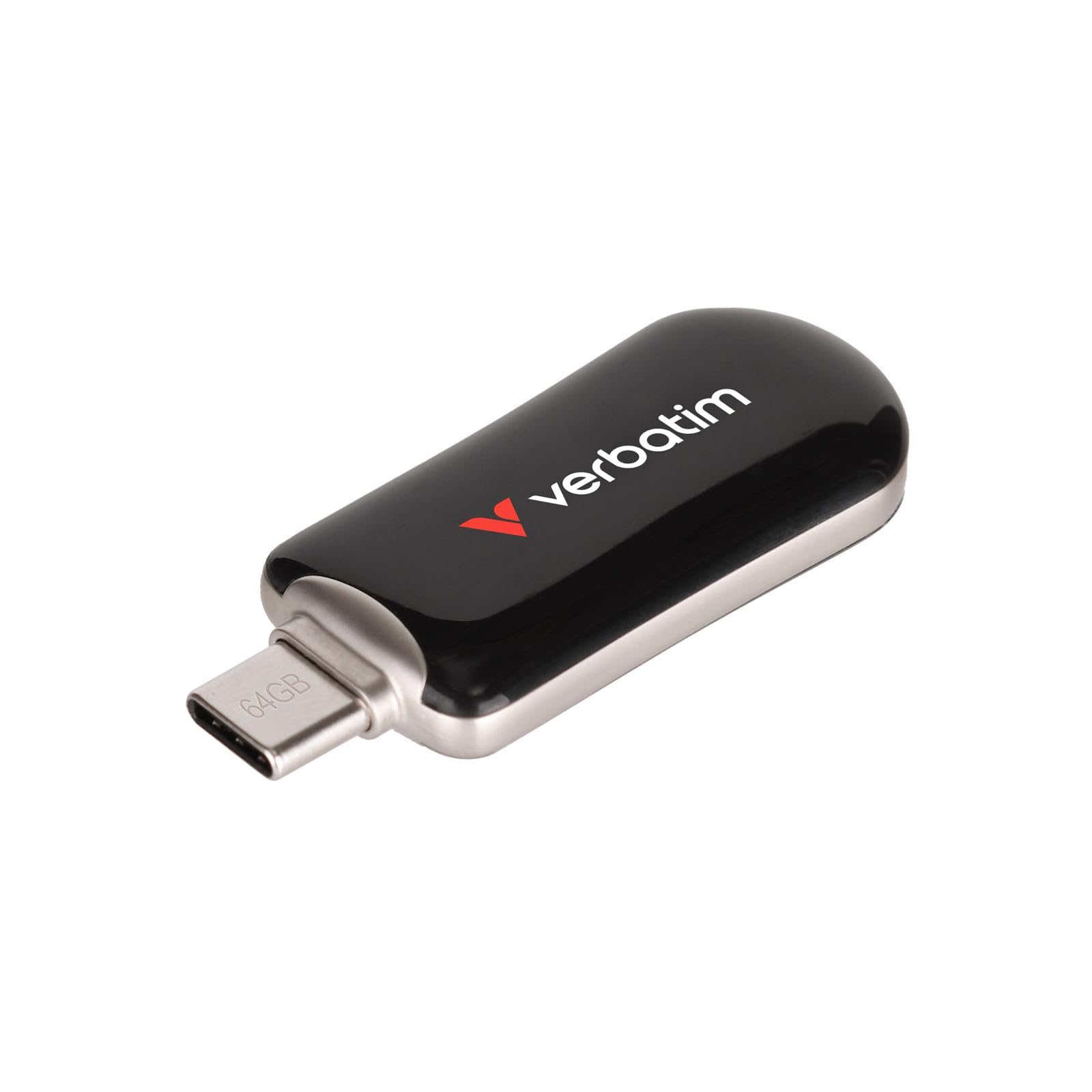 Verbatim Plectra USB-Stick 128 GB, USB-C, Schwarz (30225) 