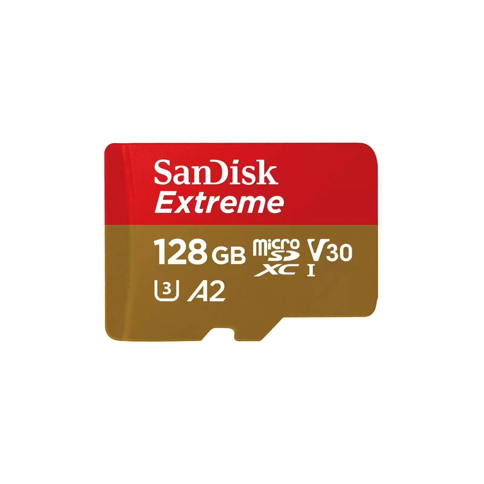SanDisk microSDXC Extreme 128GB (R190MB/s) + Adapter 