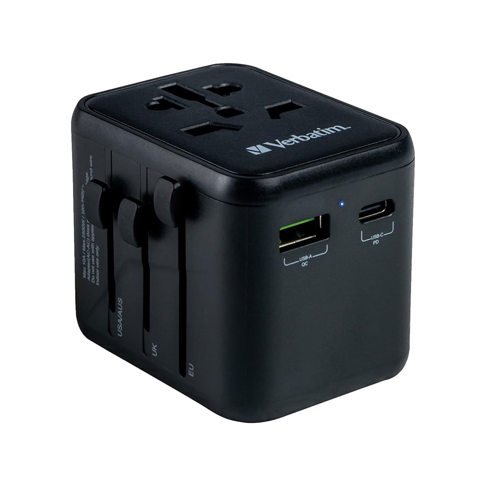 Verbatim 49544 Universal Reiseadapter UTA-02, USB-A/USB-C 