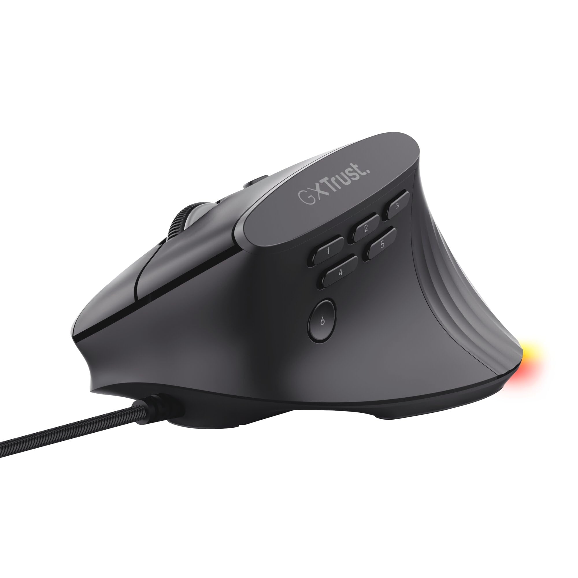 Trust GXT 145 Rexxa Ergonomische Gaming-Maus mit Beleuchtung, Schwarz 