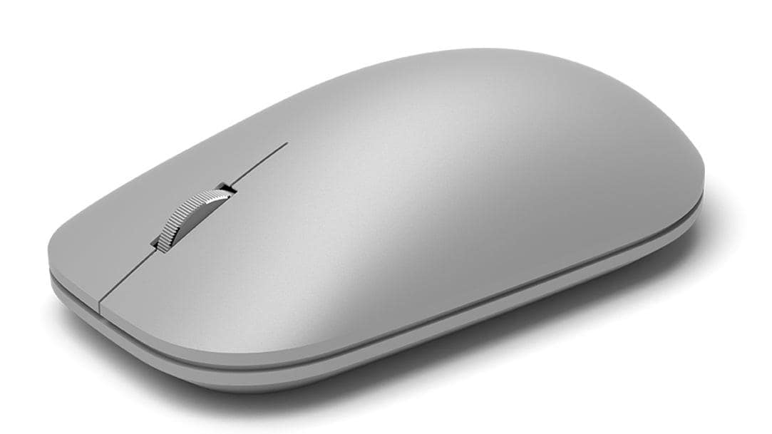 Microsoft Surface Mouse grau (WS3-00002, 2,4-GHz, Bluetooth, kabellos, beidh&auml;ndig) 