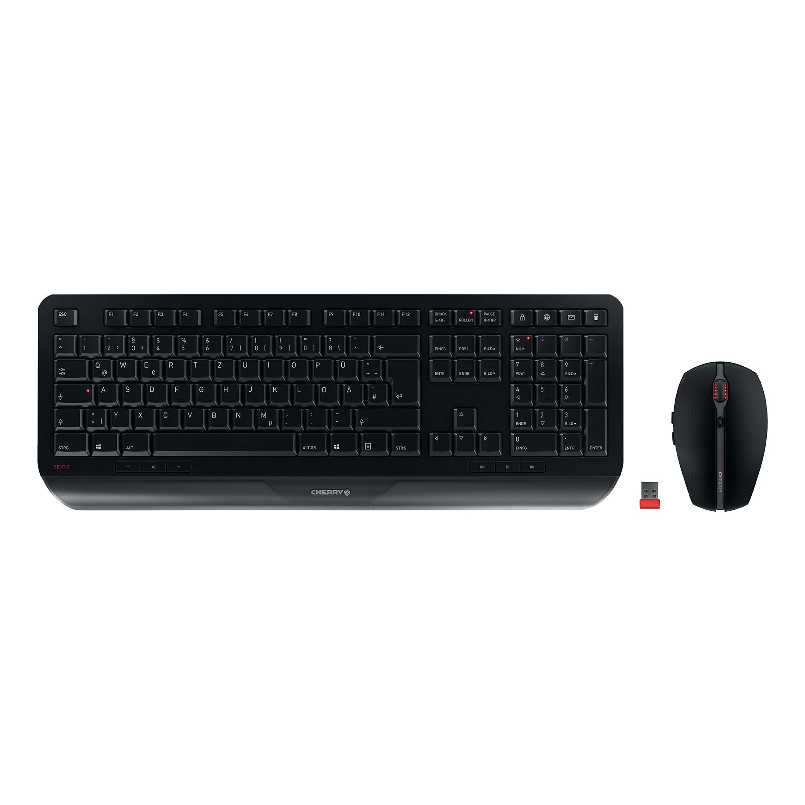 CHERRY Gentix Desktop black (JD-7000DE-2) Maus-Tastatur-Set 