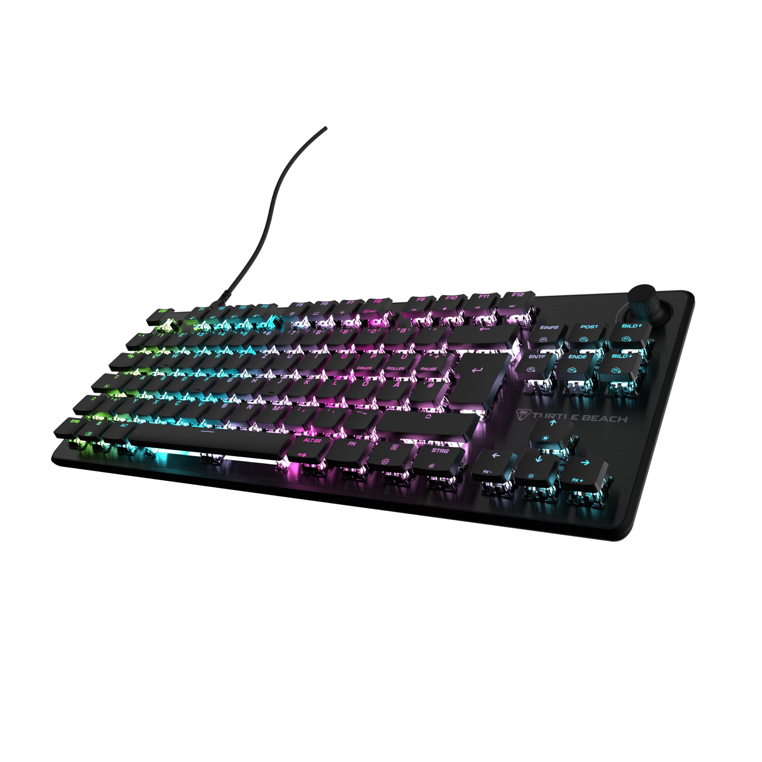 Turtle Beach Vulcan II TKL, Black Gaming-Tastatur (RGB Tenkeyless Mechanisch, Anti-Ghosting, Ger&auml;uschd&auml;mpfung) 