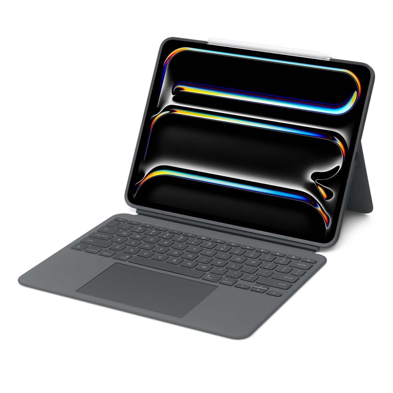 Logitech Logitech Combo Touch Keyboard Case f&uuml;r 13" iPad Pro (M4), Schwarz Tablet-Tastatur mit Bookcover 