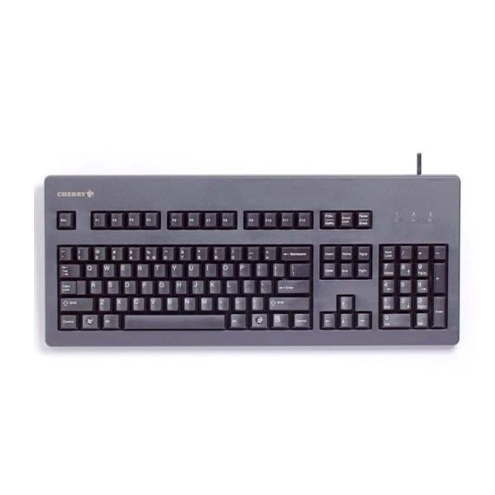 CHERRY G80-3000 Corded DE-Layout schwarz BLUE SWITCH Tastatur (USB, mechanisch) 