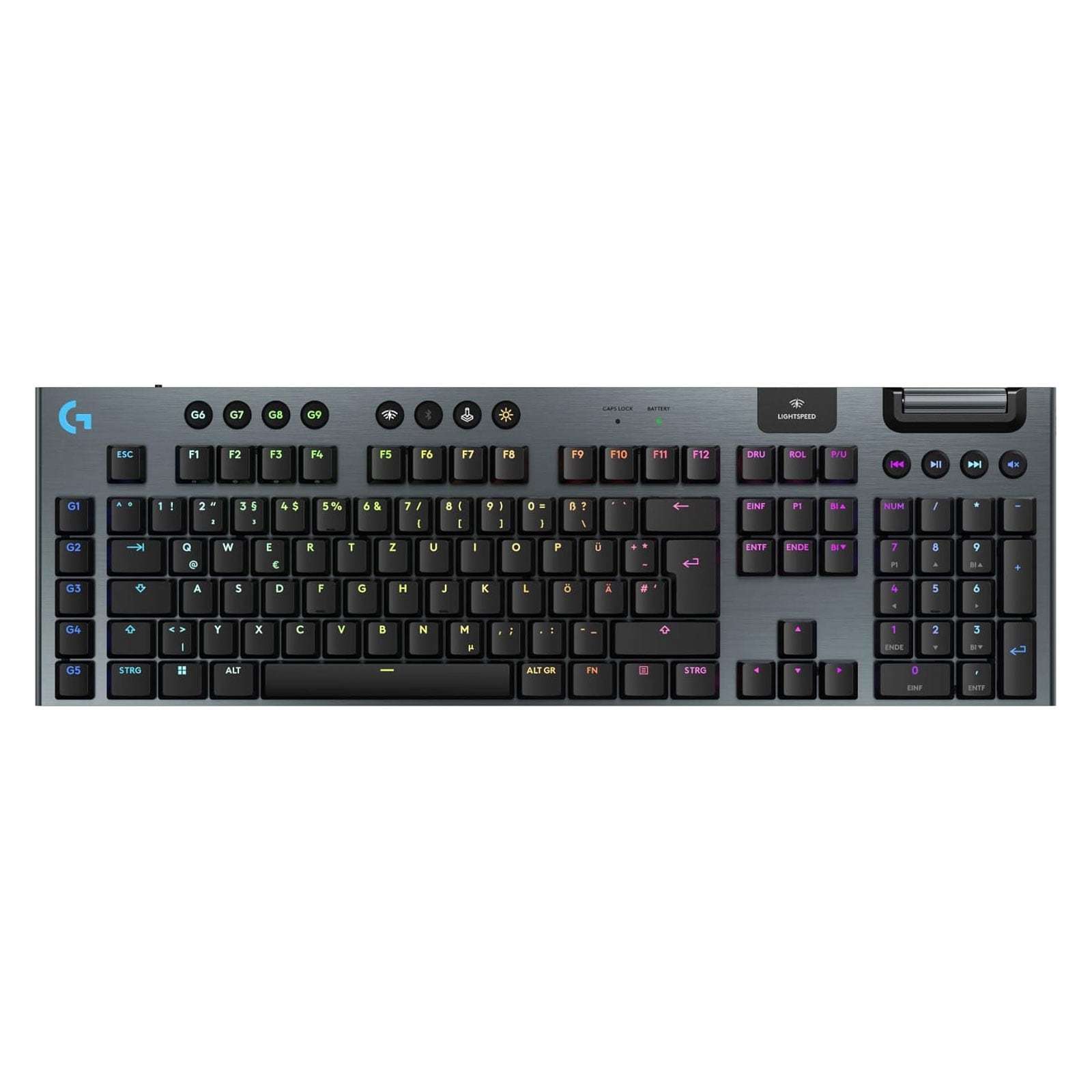 Logitech G G915 X LIGHTSPEED Kabellose Low-Profile-Gaming-Tastatur 