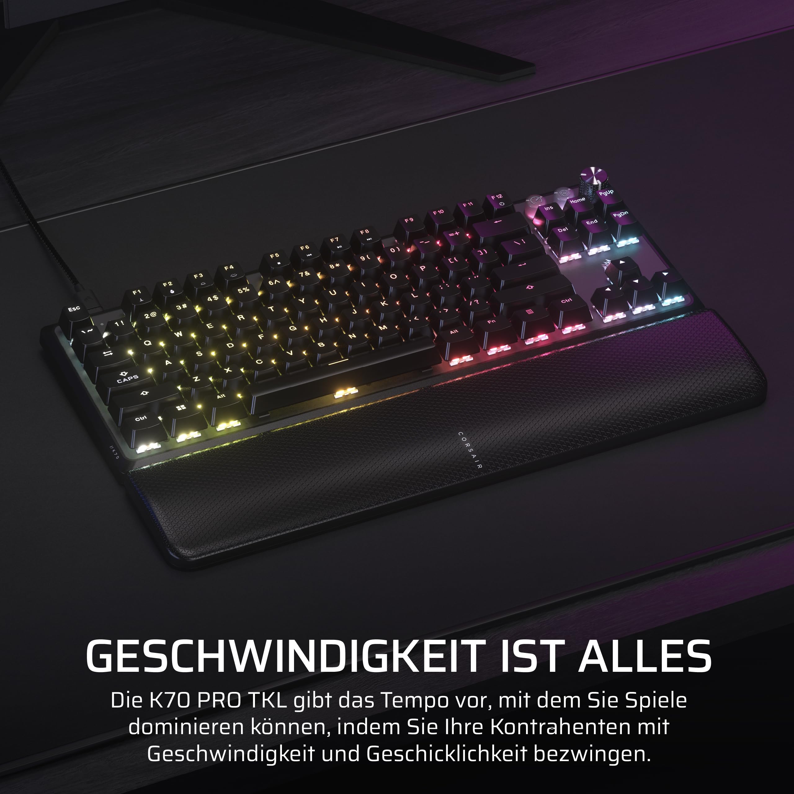 Corsair K70 PRO TKL Magnetic-Mechanical Gaming Keyboard (Gaming, kabelgebunden, mechanisch) 