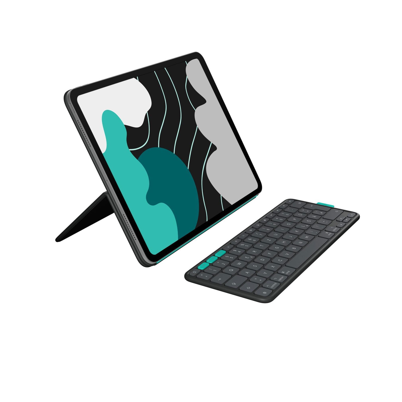 Logitech Folio Touch, graphite, f&uuml;r iPad Pro &; iPad Air 13 Zoll Tablet-Tastatur 