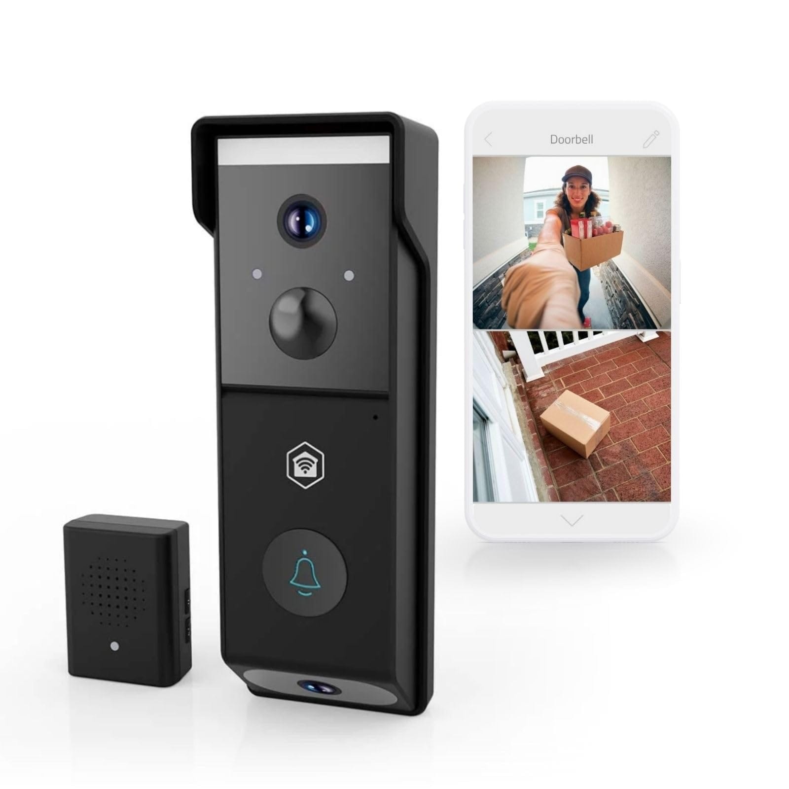 NEDIS SmartLife Video-T&uuml;rsprechanlage | Batteriebetrieben | 2x Full HD 1080p | Cloud Storage (optional) / 