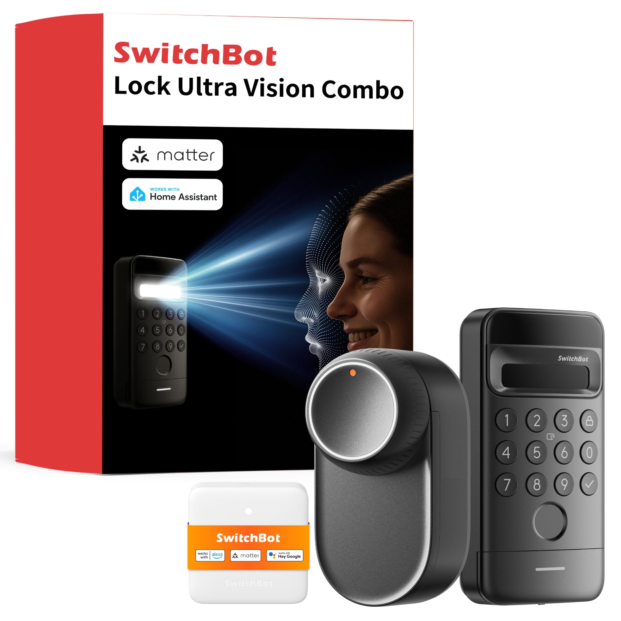 SwitchBot Ultra Vision Bundle - Starter Set, Schwarz 